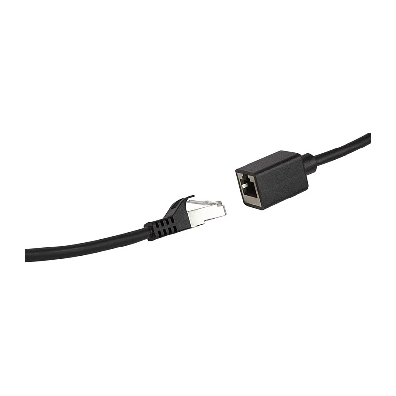 LogiLink Cat.6A Premium Patchkabel-Verlängerung, S/FTP, Schwarz, 3 m