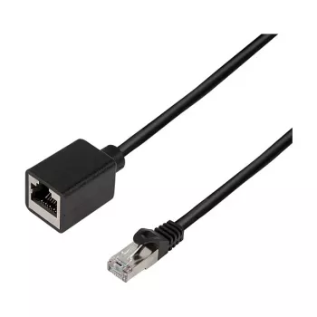 LogiLink Cat.6A Premium Patchkabel-Verlängerung, S/FTP, Schwarz, 3 m