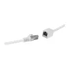 Logilink Cat.6A S/FTP Premium Patchkabel-Verlängerung - Weiß, 5m (RJ45 Stecker auf Buchse)