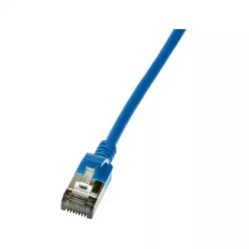 LogiLink Cat.6A S/FTP SlimLine Patchkabel, TPE-Mantel, Blau, 5,0 m