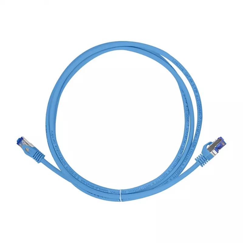 LogiLink Cat.6A S/FTP Ultraflex Patchkabel, GHMT-zertifiziert, Blau, 0,5 m