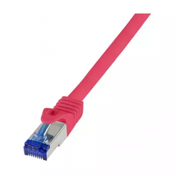 LogiLink Cat.6A S/FTP Ultraflex Patchkabel, GHMT-zertifiziert, Rot, 0,25 m