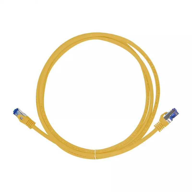 LogiLink Cat.6A S/FTP Ultraflex Patchkabel, GHMT-zertifiziert, Gelb, 0,25 m