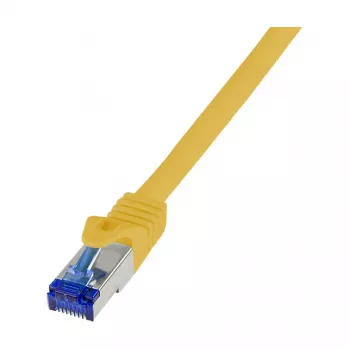 LogiLink Cat.6A S/FTP Ultraflex Patchkabel, GHMT-zertifiziert, Gelb, 0,25 m