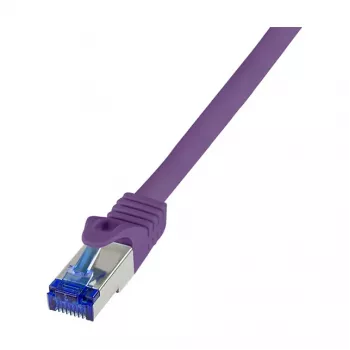 LogiLink Cat.6A S/FTP Ultraflex Patchkabel, Lila, 0,25 m, GHMT-zertifiziert