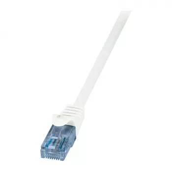 LogiLink Cat.6A U/UTP Ethernet Patchkabel, RJ45, 0,25 m, Weiß