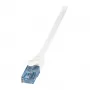 LogiLink Cat.6A U/UTP Ethernet Patchkabel, RJ45, 0,25 m, Weiß