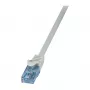 LogiLink Cat.6A U/UTP Patchkabel, RJ45, Grau, 1,5 m, 10 Gbit/s
