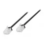 LogiLink Cat.6A U/UTP Slim High-Flex Patchkabel, 0,3 m, Schwarz