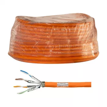 LogiLink Cat.7 1000 MHz Installationskabel 23 AWG S/FTP 50m, Orange