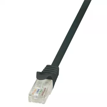LogiLink Cat.6 U/UTP Patchkabel, 1,5 m, Schwarz, EconLine