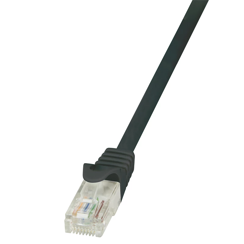 LogiLink Cat.6 U/UTP Patchkabel, 1,5 m, Schwarz, EconLine