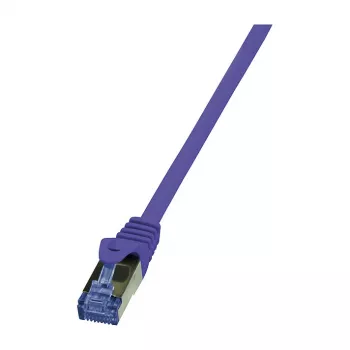 LogiLink Cat6a Patchkabel 1,5 m PrimeLine S/FTP PiMF LSZH Violett