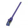 LogiLink Cat6a Patchkabel 1,5 m PrimeLine S/FTP PiMF LSZH Violett