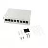 Logilink Consolidation Point Box 8-Port, Tisch-/Wand-/Hutschienenmontage, Grau