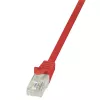 LogiLink CP1024U CAT 5e U/UTP Patchkabel, 0,5 m, Rot, RJ45, Snagless