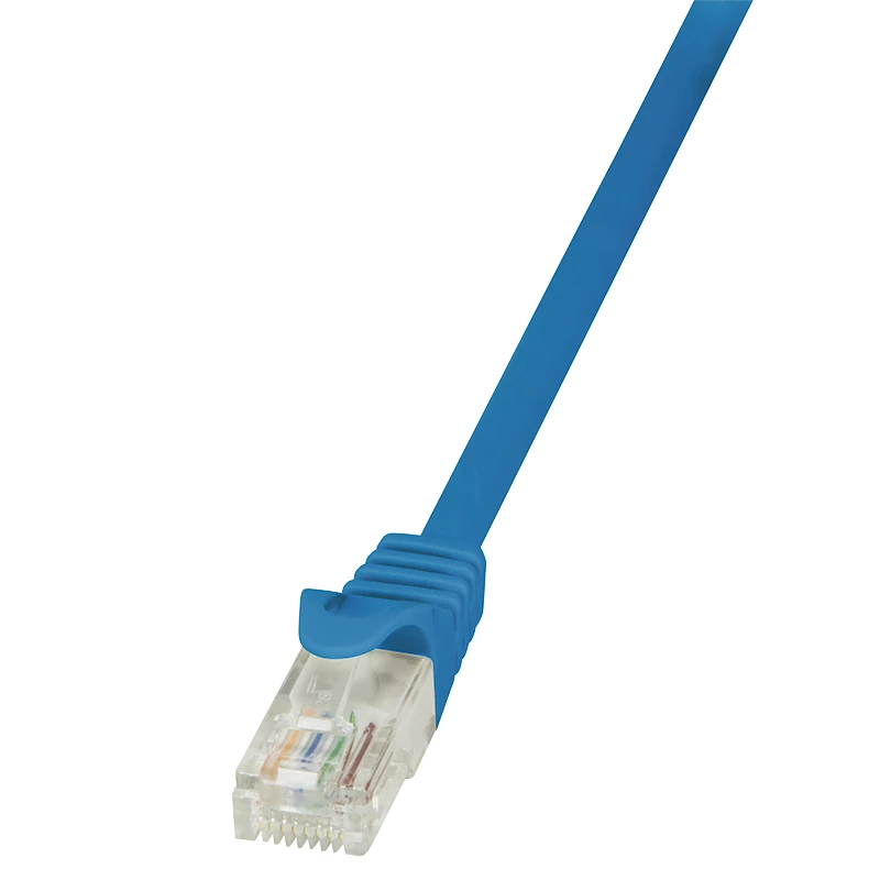 LogiLink CP1026U Cat 5e U/UTP Patchkabel, 0,5 m, Blau, Snagless