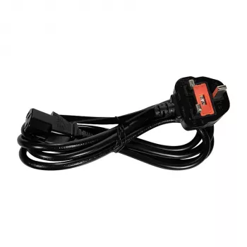 Logilink CP121 Netzkabel - BS 1363 (UK) auf IEC C13, 1,8 m, Schwarz