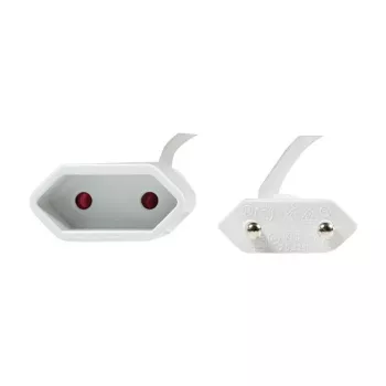 LogiLink CP125 Verlängerungskabel, Eurostecker CEE 7/16 Stecker auf Kupplung, 1 m, Weiß