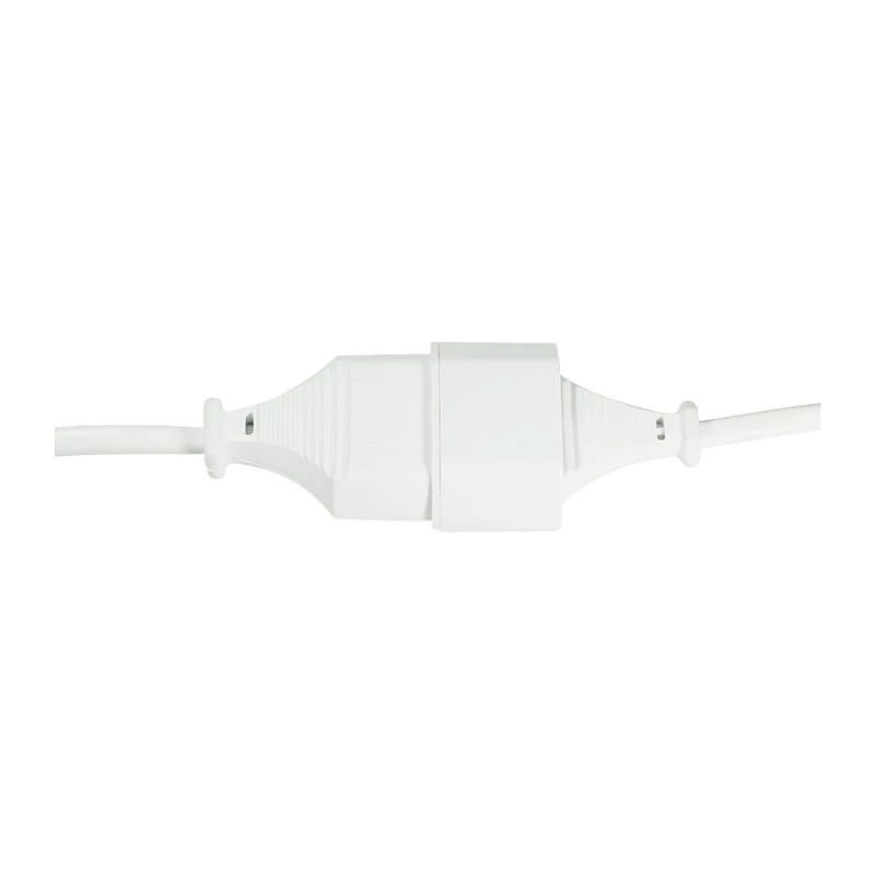 LogiLink CP125 Verlängerungskabel, Eurostecker CEE 7/16 Stecker auf Kupplung, 1 m, Weiß
