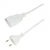 LogiLink CP125 Verlängerungskabel, Eurostecker CEE 7/16 Stecker auf Kupplung, 1 m, Weiß