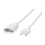 LogiLink CP125 Verlängerungskabel, Eurostecker CEE 7/16 Stecker auf Kupplung, 1 m, Weiß