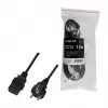 Logilink CP151 Netzkabel, CEE 7/7 auf IEC C19, Schwarz, 1 m