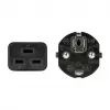 Logilink CP151 Netzkabel, CEE 7/7 auf IEC C19, Schwarz, 1 m