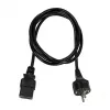 Logilink CP151 Netzkabel, CEE 7/7 auf IEC C19, Schwarz, 1 m