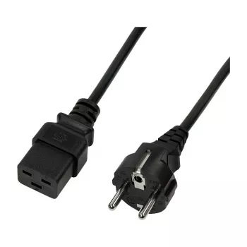 Logilink CP151 Netzkabel, CEE 7/7 auf IEC C19, Schwarz, 1 m