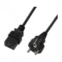 Logilink CP151 Netzkabel, CEE 7/7 auf IEC C19, Schwarz, 1 m