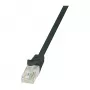 LogiLink CP2053U Cat 6 U/UTP RJ45 Patchkabel, 2m, Schwarz, Snagless