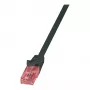 LogiLink CQ2013U CAT 6 U/UTP Patchkabel, 0,25 m, Schwarz, LSZH, Snagless