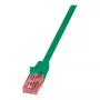 LogiLink CQ2055U Cat.6 U/UTP RJ45 Patchkabel, 2m, Grün, flammwidrig, Knickschutz