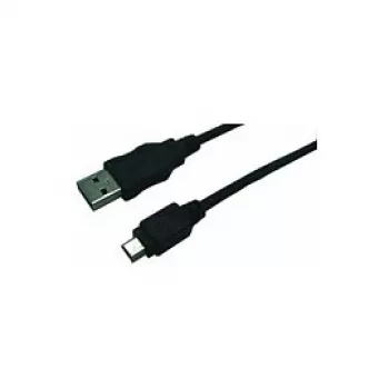 LogiLink CU0014 USB 2.0 Verlängerungskabel, USB-A Stecker auf Mini-USB-B Stecker, 1,8 m, Schwarz