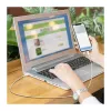 LogiLink CU0320 USB 2.0 Type-C Kabel, USB-A auf USB-C, 480 Mbps, 60W, Nylon geflochten, Weiß, 0,5 m