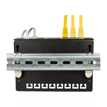 LogiLink DIN-Schienen-Montagehalterungen, Edelstahl, 2 Stück
