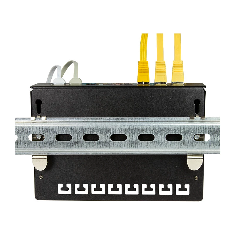 LogiLink DIN-Schienen-Montagehalterungen, Edelstahl, 2 Stück