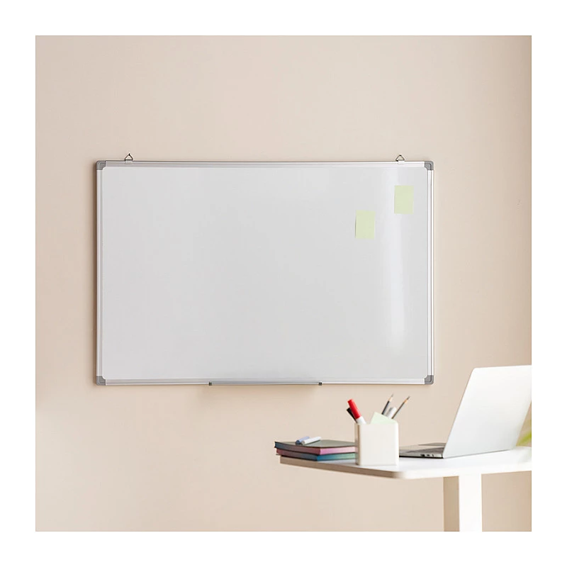 LOGILINK Dry Erase Whiteboard Wandmontage 120x90 cm Magnetische Stahltafel mit Aluminiumrahmen
