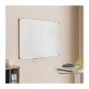 LOGILINK Dry Erase Whiteboard Wandmontage 120x90 cm Magnetische Stahltafel mit Aluminiumrahmen