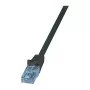 LogiLink EconLine Cat.6A U/UTP Patchkabel RJ45, 0,25 m, Schwarz