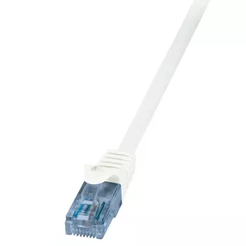 LogiLink EconLine Cat.6A U/UTP Patchkabel, RJ45, Weiß, 1,5 m