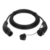 LogiLink Ladekabel für Elektroautos Typ 2, 11 kW, 3-Phasen, 20 A, 10 m, Schwarz