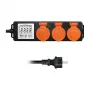 LogiLink Energiekosten-Messgerät mit 3 Außensteckdosen, IP44, Schuko, 3680 W