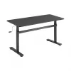 LogiLink EO0027 höhenverstellbarer Schreibtisch mit Tischplatte, 140 × 60 cm, Schwarz