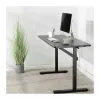 LogiLink EO0027 höhenverstellbarer Schreibtisch mit Tischplatte, 140 × 60 cm, Schwarz