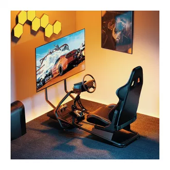 LOGILINK EO0065 Rennsimulator-Cockpit mit Monitorhalterung
