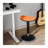 LOGILINK EO0071 Ergonomischer höhenverstellbarer Wackelhocker, Orange – 120 kg Belastbarkeit, Gasfeder