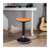 LOGILINK EO0071 Ergonomischer höhenverstellbarer Wackelhocker, Orange – 120 kg Belastbarkeit, Gasfeder