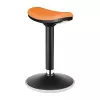 LOGILINK EO0071 Ergonomischer höhenverstellbarer Wackelhocker, Orange – 120 kg Belastbarkeit, Gasfeder